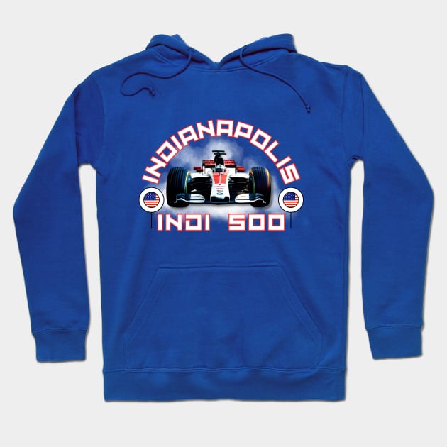 Indianapolis 500 USA Hoodie by iCutTee